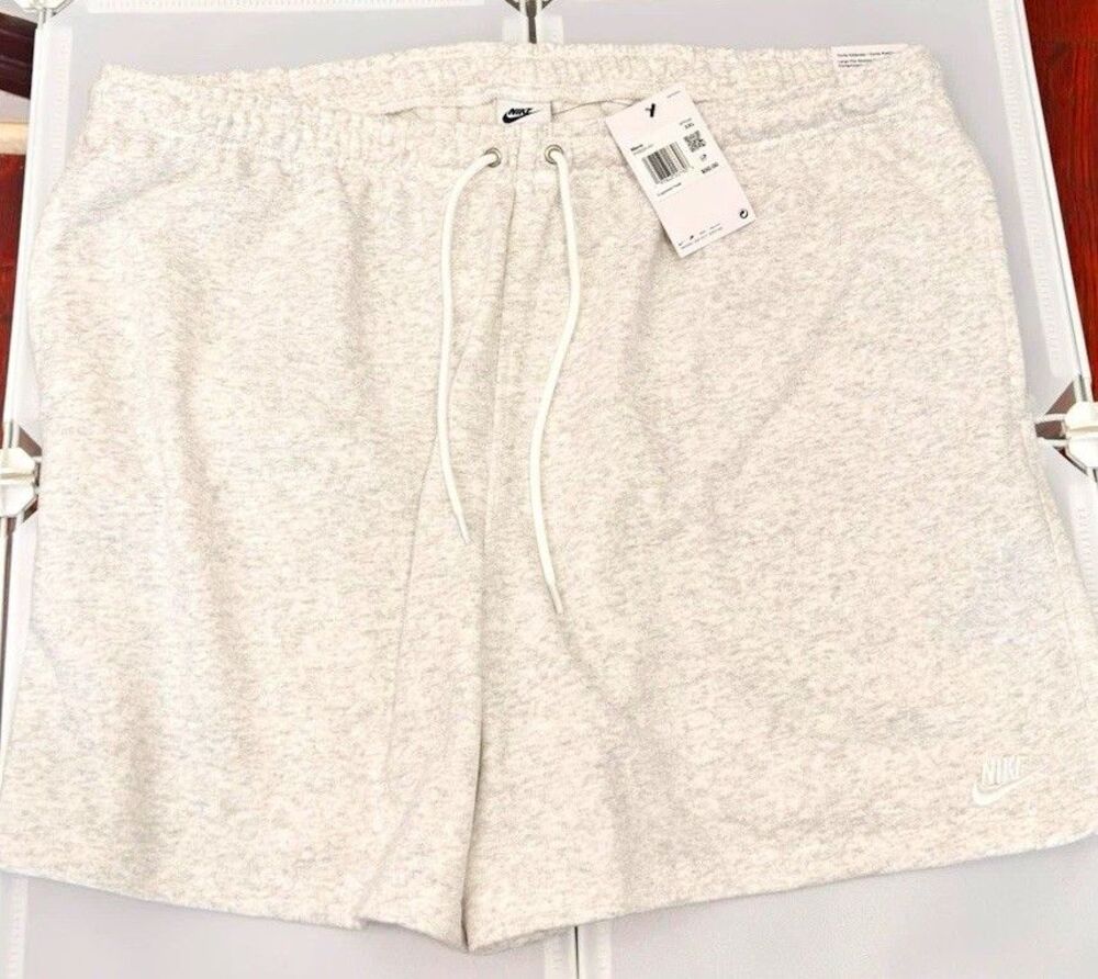 Nike Mens Club French Terry Flow Sweat Shorts Birch Grey Heather XXL FN3520-051